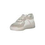 GAELLE PARIS Scarpe Sneakers Donna Bianche con Dettagli a Contrasto