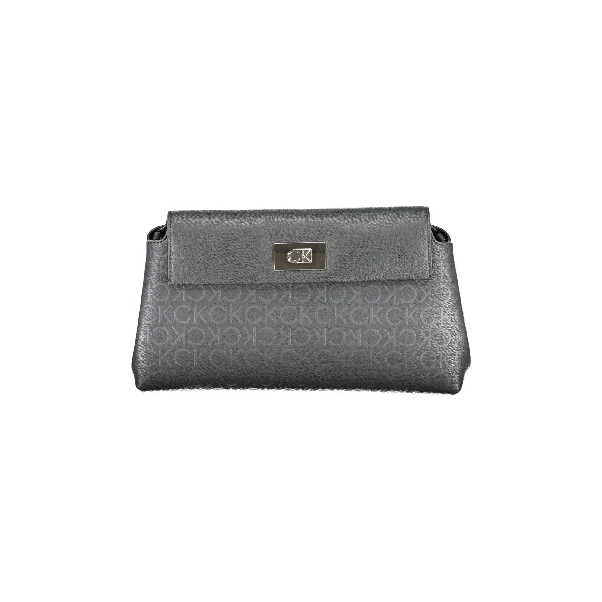 Calvin Klein Women's Black Crossbody Bag with Snap Closure