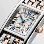 Longines orologio Mini Dolcevita 21.50x29.00mm argento quarzo oro 18kt acciaio L5.200.5.71.7