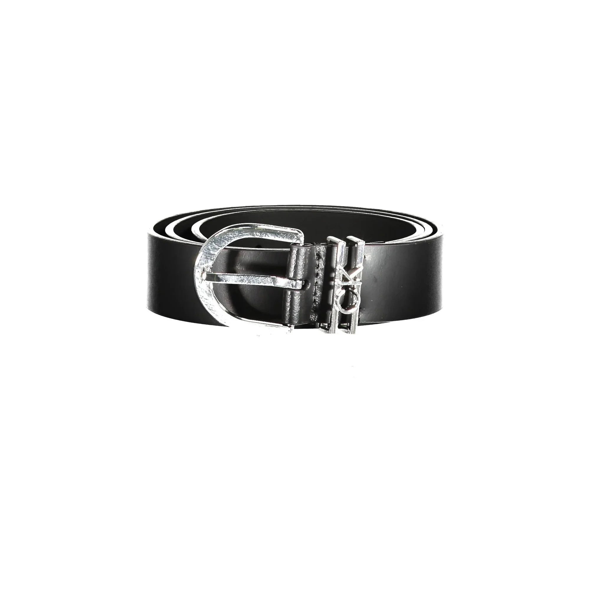 CALVIN KLEIN Cintura Donna Nera, In Vera Pelle, con Fibbia