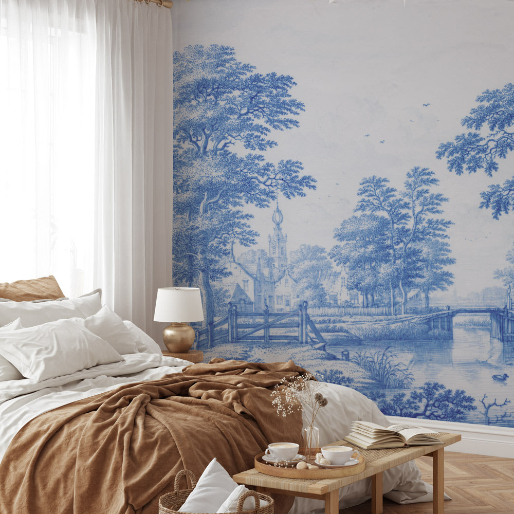 Vintage Wall Mural - Aqua Memories Lovalù