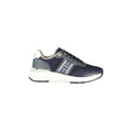 BLAUER Sneakers Uomo Blu con Lacci e Dettagli a Contrasto