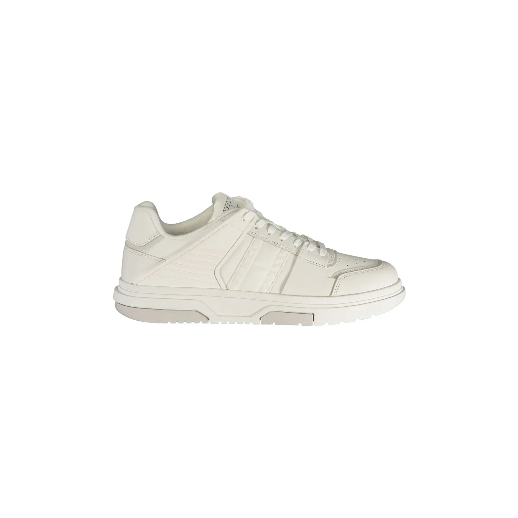 TOMMY HILFIGER Men's White Sneakers with Contrast Details