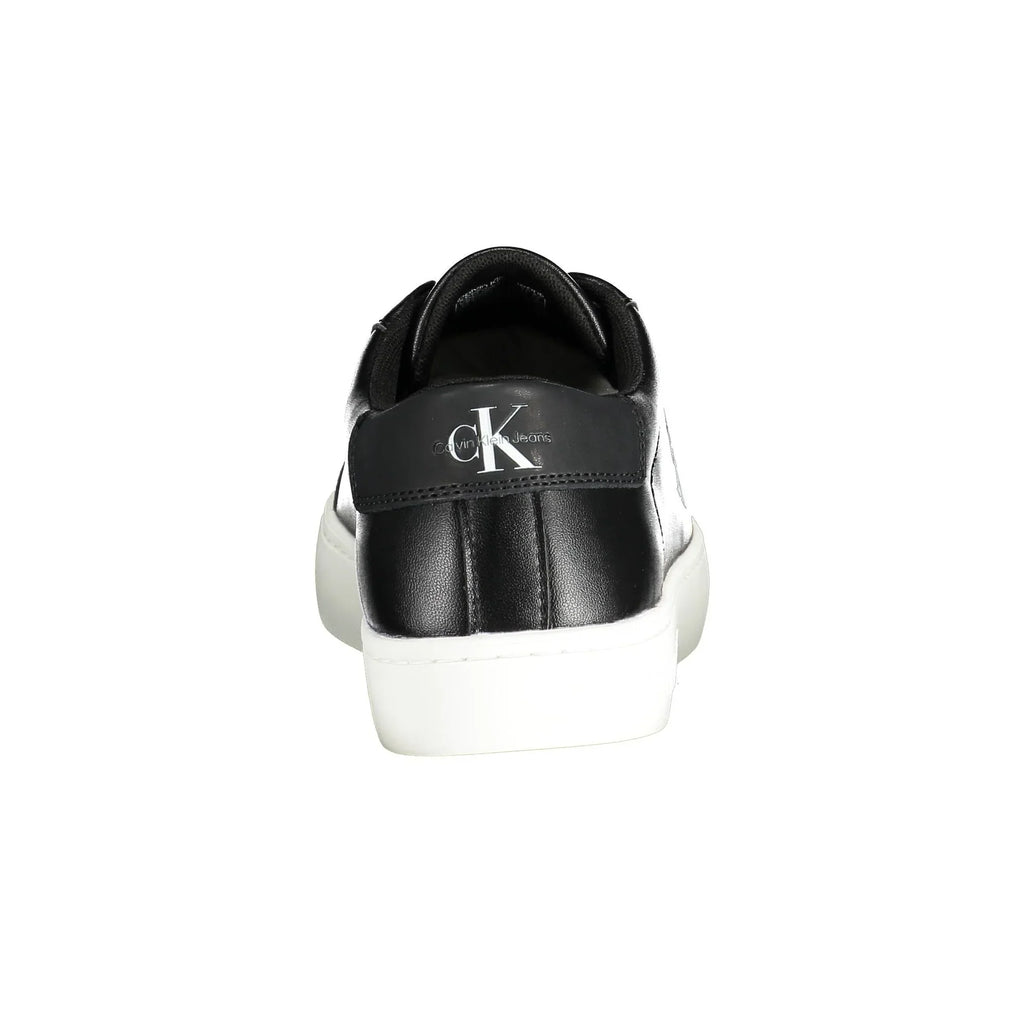CALVIN KLEIN Scarpe Sneakers Uomo Nere con Dettagli a Contrasto