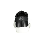 CALVIN KLEIN Scarpe Sneakers Uomo Nere con Dettagli a Contrasto