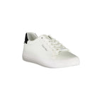 CALVIN KLEIN Women's White Lace-up Sneakers with Logo
