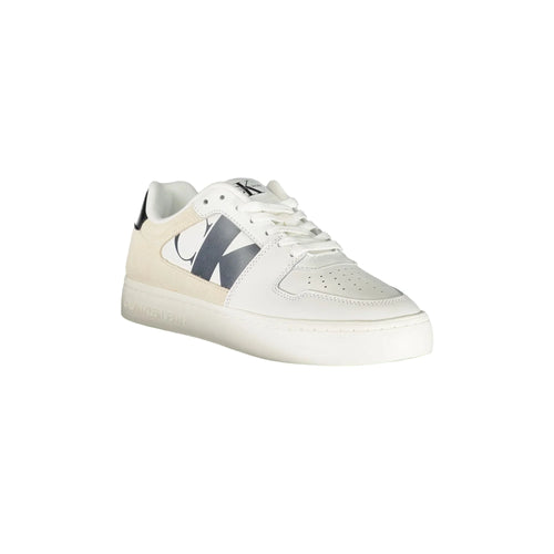 CALVIN KLEIN Women's White Sneakers with Contrast Details