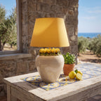 Lume Boccia in Ceramica di Caltagirone h 27 cm - Limoni Siciliani