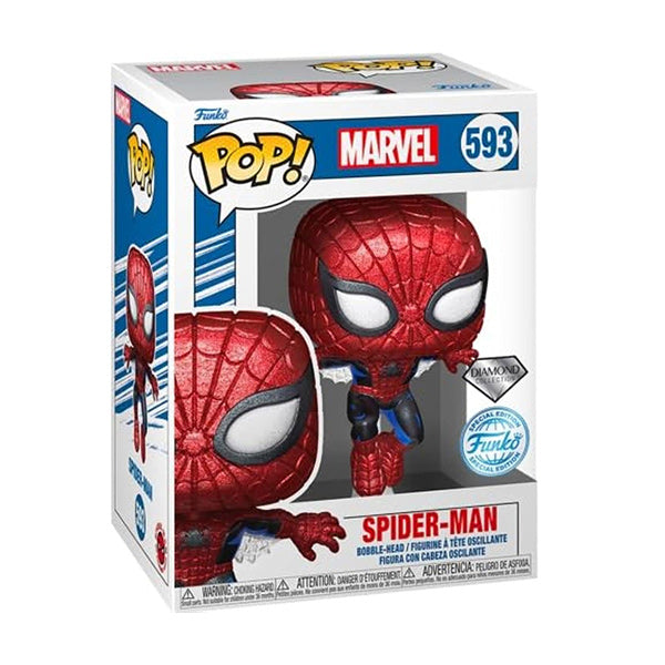 Funko Pop ! Marvel 80th (593) Spider-Man Special Edition Vinyl Figure 9cm Statue