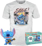 Funko Pop! + Tees Disney Lilo & Stitch Flocked Figure - T-Shirt S New