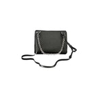 Calvin Klein Women's Black Bag with Chain Handle and Removable Shoulder Strap