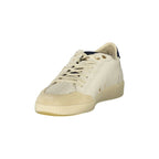 BLAUER Sneakers Uomo Bianche con Lacci e Dettagli in Blu