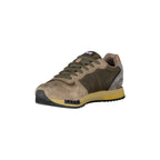 BLAUER Sneakers Uomo Verdi con Lacci e Dettagli a Contrasto