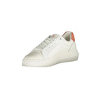 CALVIN KLEIN Scarpe Sneakers Donna Bianche con Dettagli Rosa