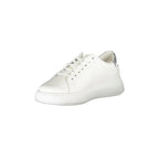 CALVIN KLEIN Scarpe Sneakers Donna Bianche con Dettagli a Contrasto