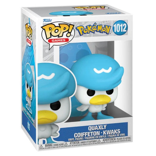 Funko Pop! Games - Pokémon (1012) Quaxly Vinyl Figure Evo Quaxwell 9Cm Statue