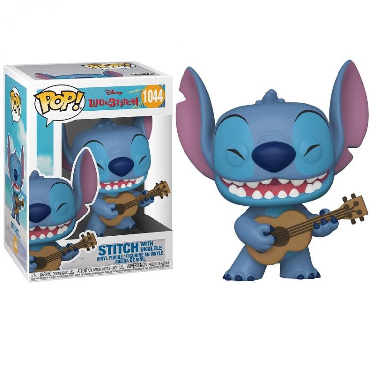 Funko Pop! Disney Lilo & Stitch - (1044) Stitch W/Ukulele Vinyl Figure 9Cm