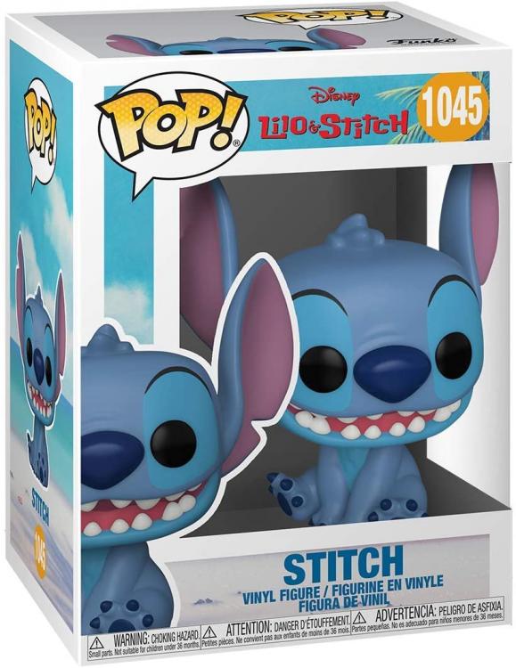 Funko Pop! Disney Lilo & Stitch - (1045) Smile Stitch Seated Vinyl Figure 9Cm
