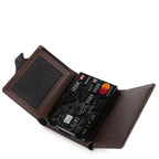 KLIK Classic with XL Coin Pocket Brown Leather
