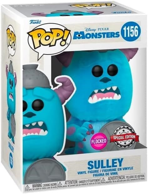 Funko Pop! Disney Pixar Monsters Inc. (1156) Sulley Flocked Special Edition