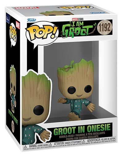 Funko Pop! Marvel I Am Groot - (1192) Groot In Onesie Figure 9Cm