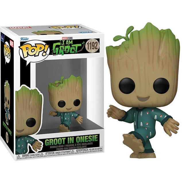 Funko Pop! Marvel I Am Groot - (1192) Groot In Onesie Figure 9Cm