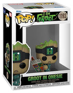 Funko Pop! Marvel - I Am Groot - (1193) Groot In Onesie W/Book Bobble Vinyl 9Cm