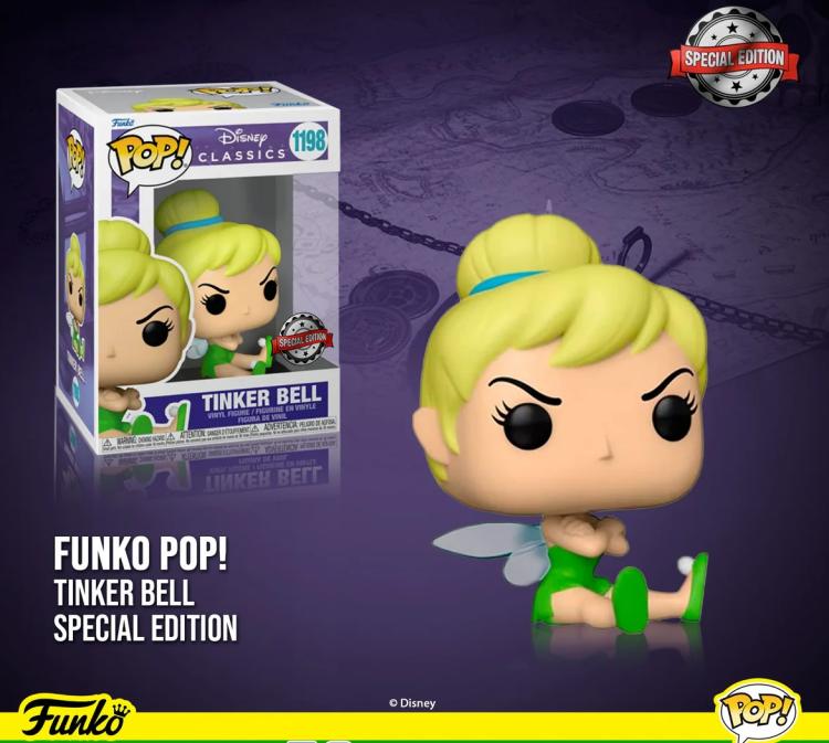 Funko Pop! Disney Classic (1198) Tinker Bell - Grumpy Tinker Bell (Chase) Figure 9Cm