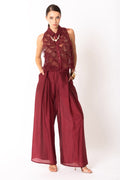 elegant silk and tulle co-ord