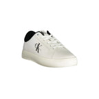 CALVIN KLEIN Scarpe Sneakers Uomo Bianche con Dettagli a Contrasto