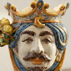 Head Lamp h 55 blue and orange lemons white male