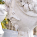 Testa Zahira con Limoni h 30 cm - Uomo, White Line | Ceramica Caltagirone
