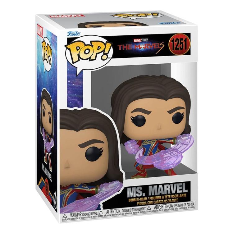 Funko Pop! Marvel Studios - The Marvels - (1251) Ms Marvel Vinyl Figure 9cm