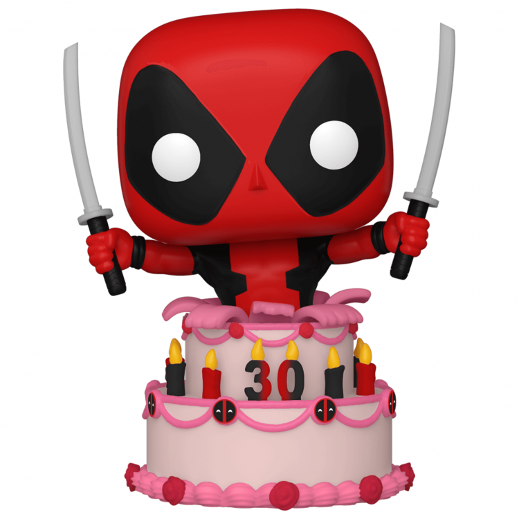 Funko Pop! Marvel Deadpool 30th - (776) - Deadpool in Cake Figure with Cake 9cm