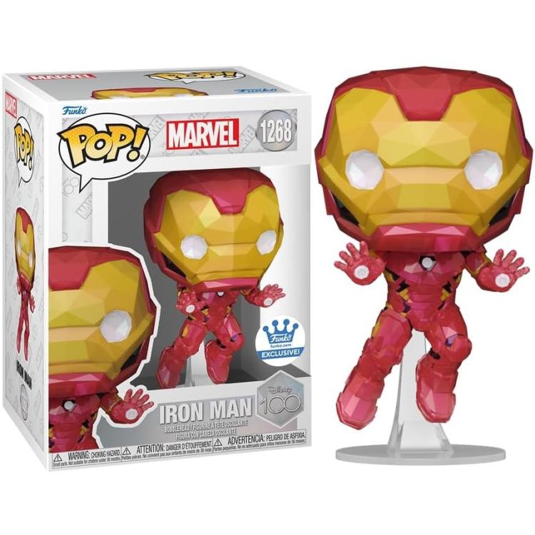 Funko Pop! Marvel Disney 100th (1268) Iron Man Exclusive Vinyl Figure 9Cm