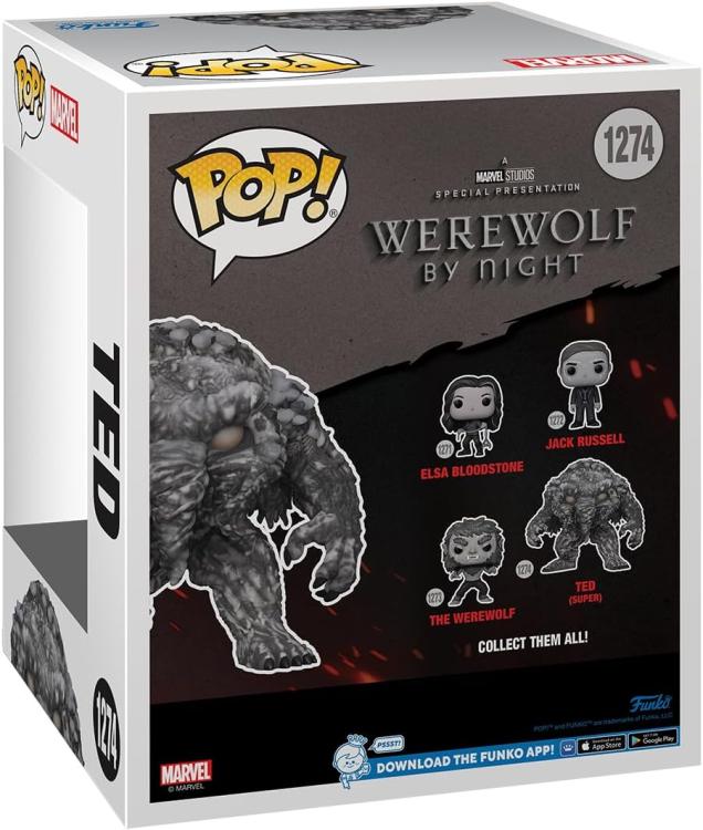 Funko Pop! Marvel Werewolf By Night: (1274) Ted Vinyl Figure 9Cm