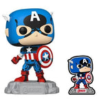 Funko Pop! Marvel Avengers (1290) Captain America with Enamel Pin Special Edition