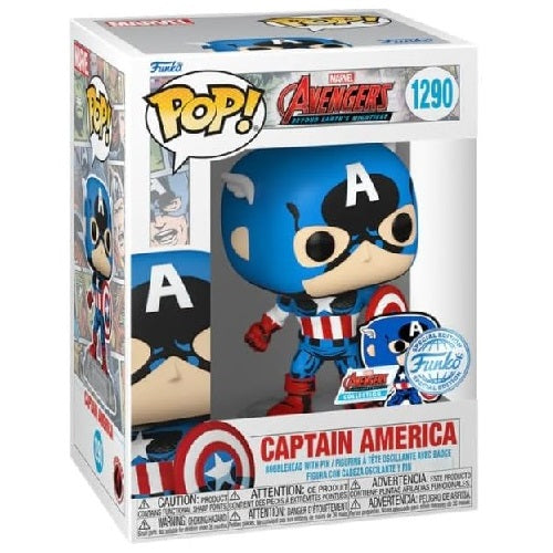 Funko Pop! Marvel Avengers (1290) Captain America with Enamel Pin Special Edition