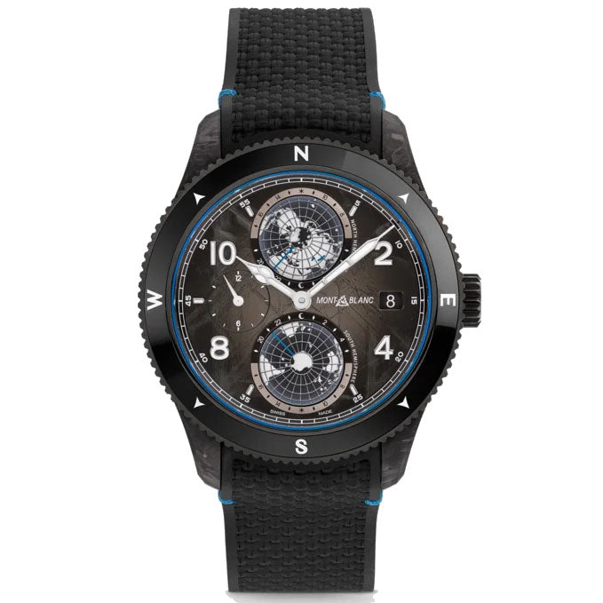 Montblanc 1858 Geosphere Carbo₂ 0 Oxygen Limited Edition 1969 pieces 43mm black automatic 132300