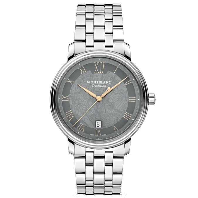 Montblanc Tradition Automatic Date 40mm Grey Automatic Steel 132433 Watch