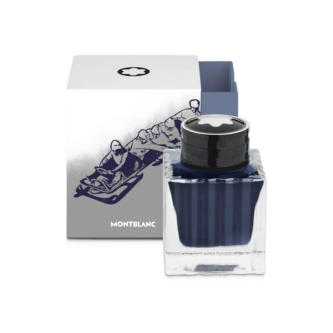 Montblanc ink bottle 50ml Meisterstück x Olympic Heritage Chamonix 1924 blue 132953