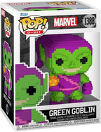 Funko Pop ! Marvel 8-Bit Spider-Man (1388) Green Goblin Vinyl Figure 9Cm