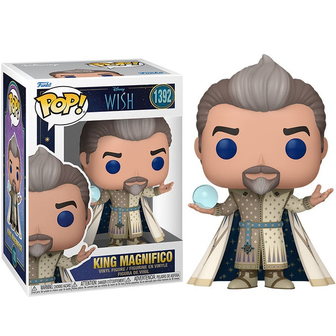 Funko Pop! Disney Wish (1392) King Magnifico Vinyl Figure 9Cm Collectible Statue