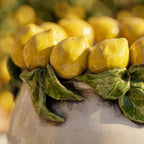 Vase H 16 with mother-of-pearl colored Sicilian Lemons