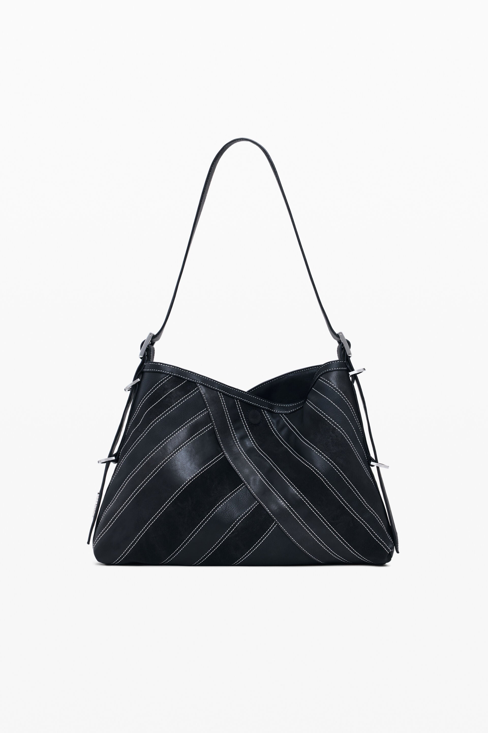 DESIGUAL Women's Black Fibonacci Buxton Shoulder Bag