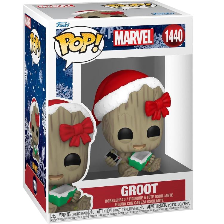 Funko Pop! Marvel - (1440) - Groot - Collect Them All! - Christmas - Holiday