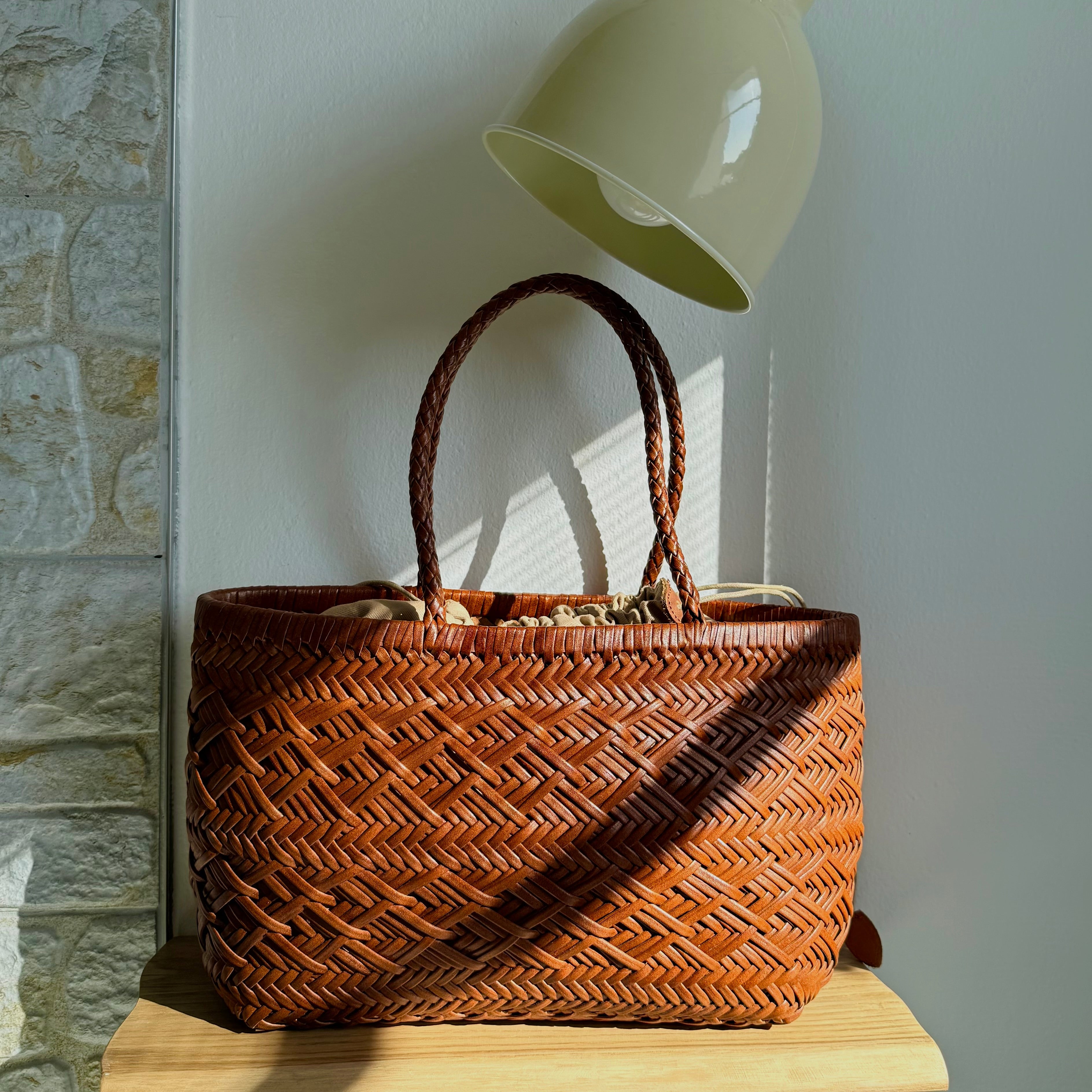 Suri - Herringbone Handwoven Tote Shoulder Bag