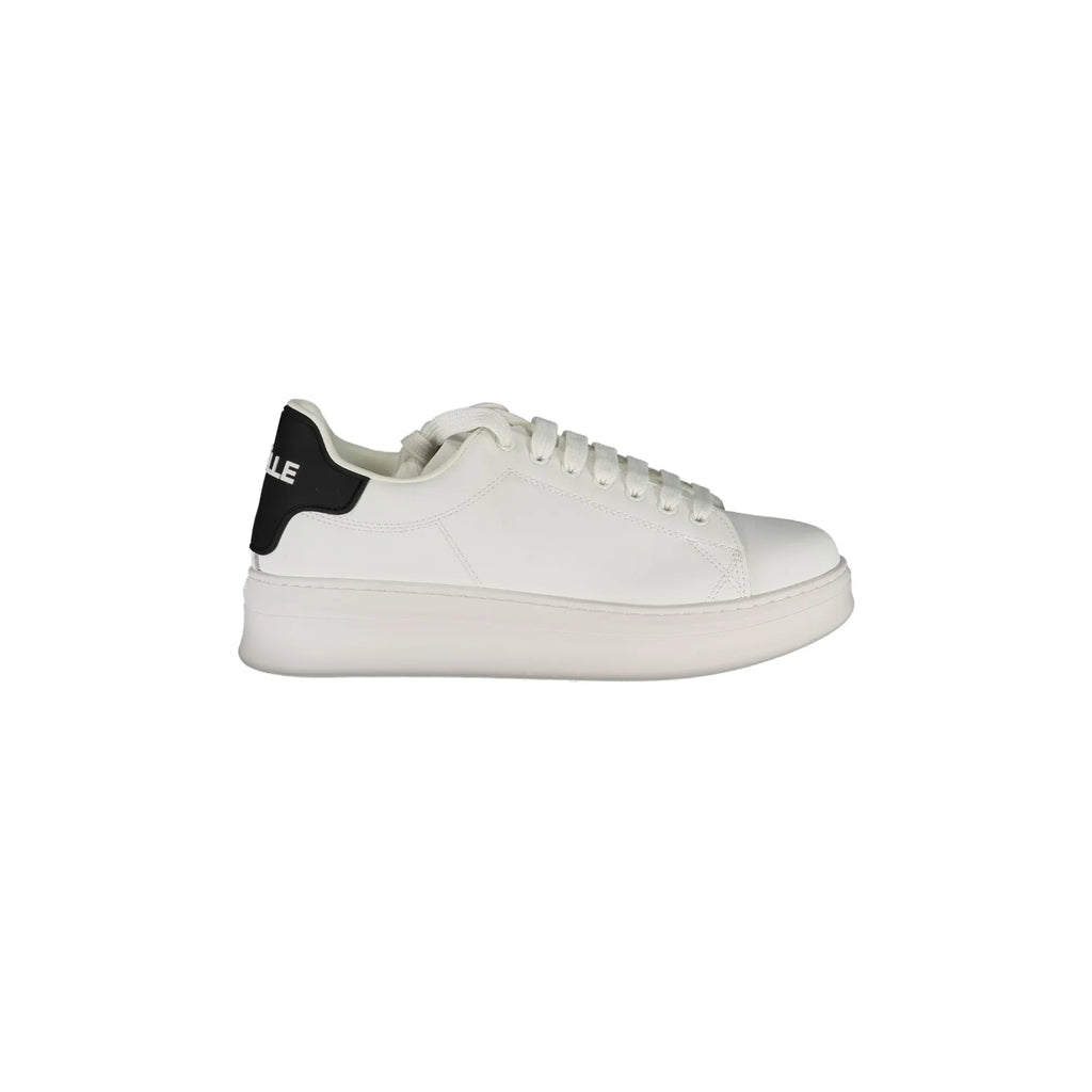 GAELLE PARIS Scarpe Sneakers Uomo Bianche con Dettagli a Contrasto