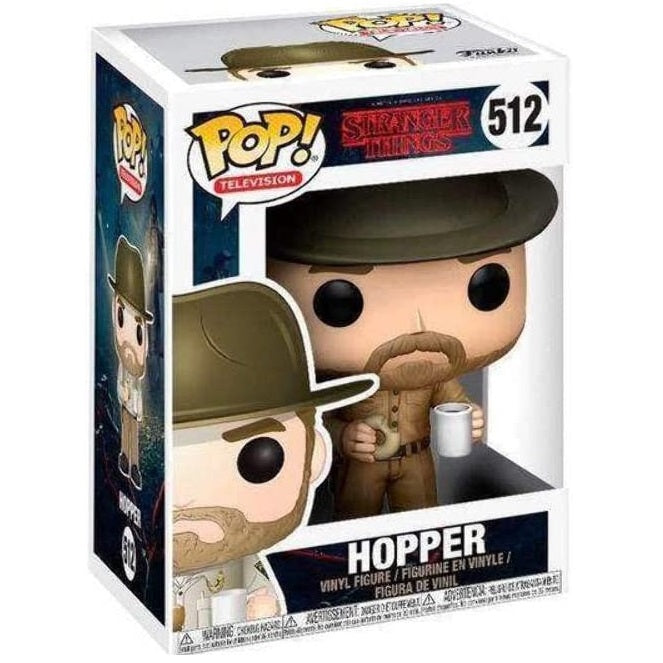 Funko Pop! Television Stranger Things - Hopper (512) Vinyl Figure 9cm Hopper