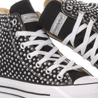 Black Swarovski Converse